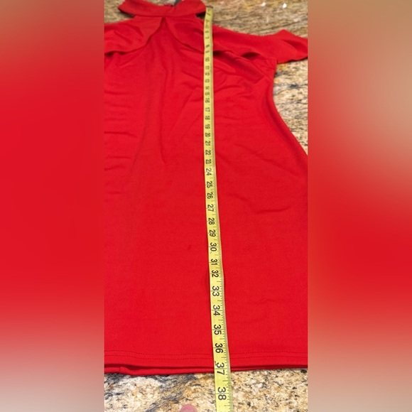 Zeagoo Red Knee Length Dress Size Large Stretch NWT - Picture 9 of 9